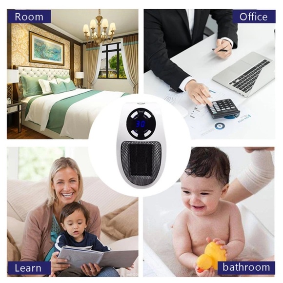 NEW Wall Plugin Potable Heater with remote control - Picture 4 of 12